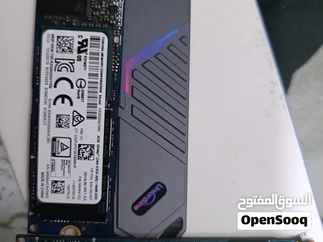 هارد ssd بمساحة 512GB للبلاستيشن والابتوب ومساحة 265GB لتسريع الجهاز بجميع المساحات