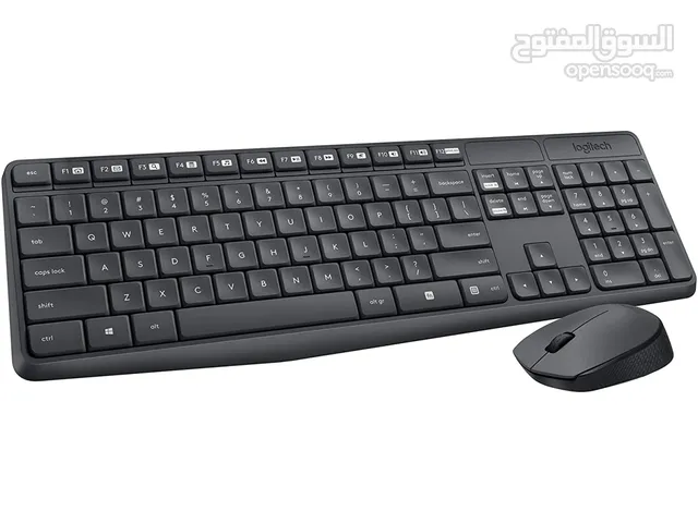 ماوس + كيبورد وايرليس لاسلكي مكتبي معرب من شركة لوجيتيك أصلي LOGITECH MK235 WIRELESS DESKTOP KIT