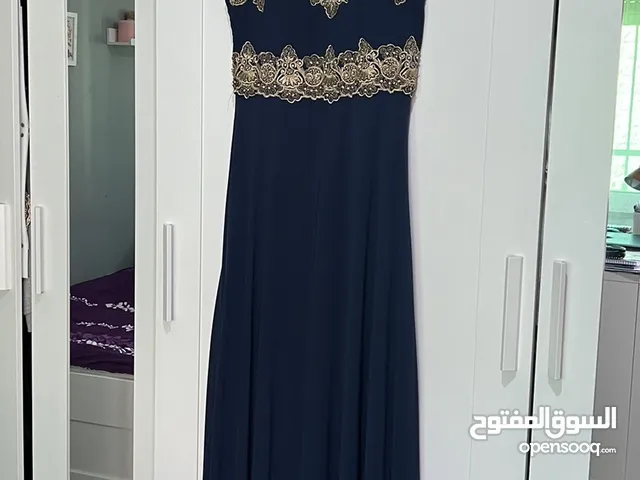 Navy blue long evening dress for party/event