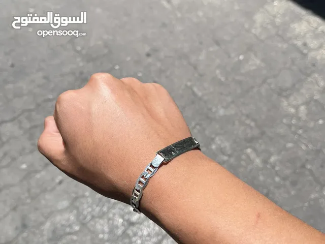 اسوارة فضة رجالي عيار 925 إيطالي حجم كبير وزن 11.84 جرام