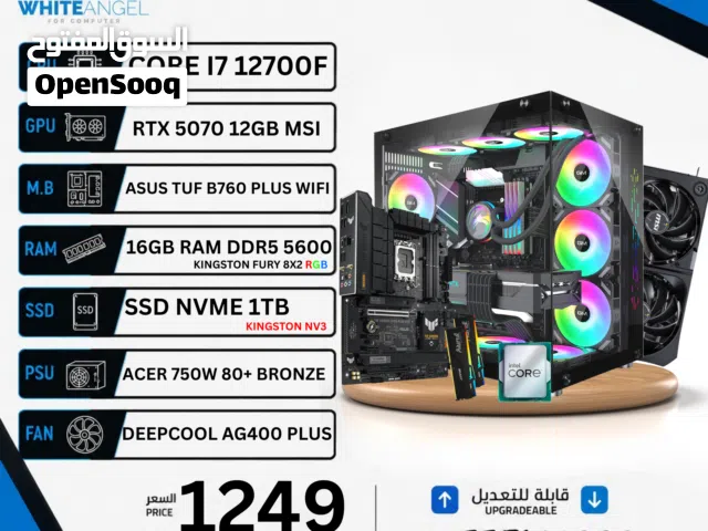 PC GAMING I7 12700F RTX 5070 12GB  DDR5 RGB  1TB NVME  WIFI