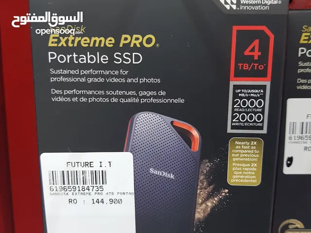 Sandisk Extreme pro portable ssd 4tb speed 2000mb/s