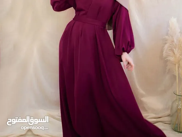فستان ساتان اسلامي