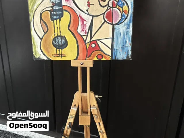 حامل لوحات خشبي للرسم قابل للتعديل والطي – بحالة ممتازة