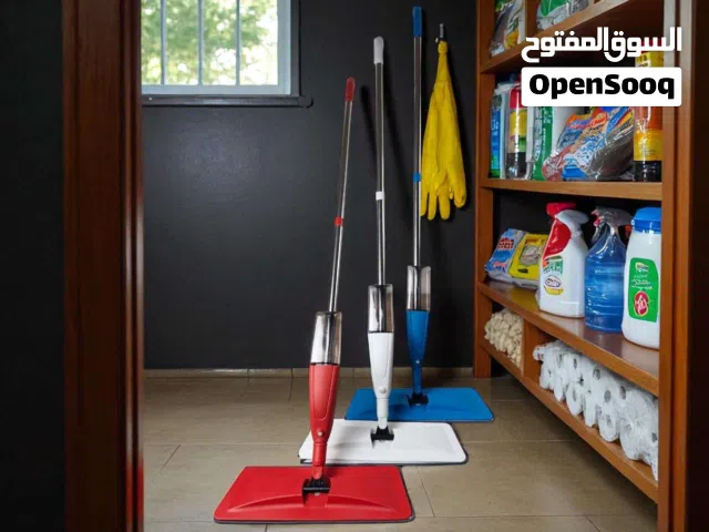 ماسحة ببخاخ ماء تنظف بسرعة وسهولة وتوفر عليك الجهد والوقت.