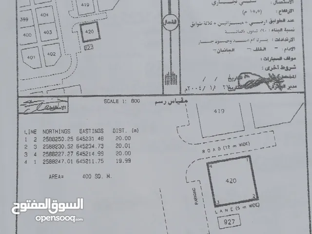 ارض تجاري سكني بمدينة النهظه