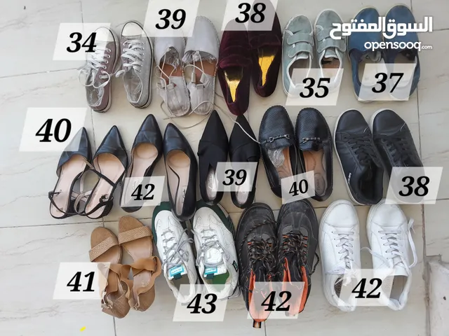 أحذية رجالي، نسائي، وبناتي مستعملة بحالة ممتازة - 14 زوج