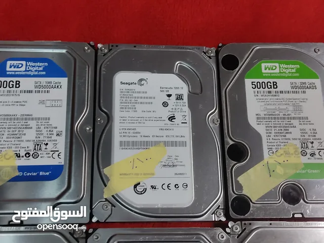 هاردسك 500 قيقا (انش H.D.D 3.5 )