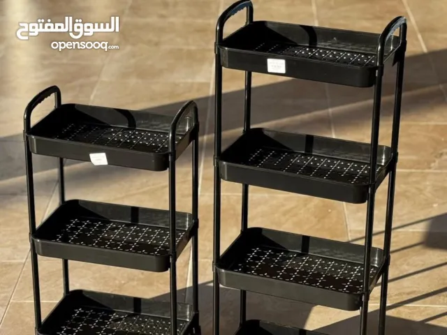 ستاند بلاستيك متحرك  عملي جداً للترتيب والتنظيم، مناسب للمطبخ، الحمام أو أي زاوية بالبيت