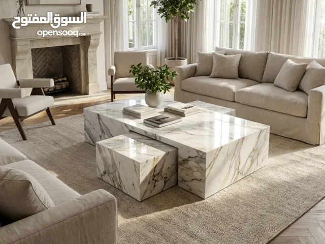 طاولة وسطية رخامية فاخرة