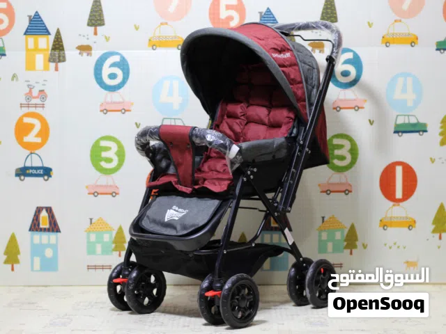 شوف الفخامه عربايه اطفال كرسي متحرك 8 عجلات مع بريكات مظله بطانه تقيله مع جيبه سفليه والوان ولا اروع