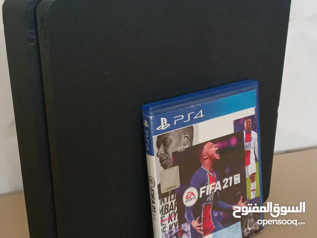 PS4 SLIM WITH FIFA 21 CD GAME