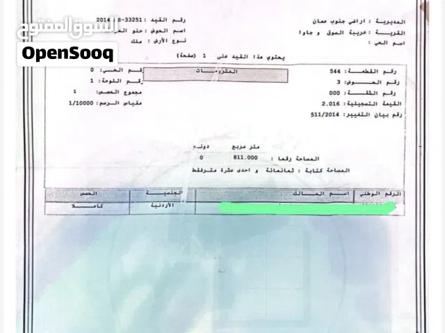ارض للبيع خربه السوق جاوا