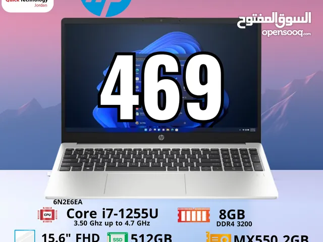 Laptop HP 15-dw4026nia Ci7-12  لابتوب اتش بي كور اي 7 الجيل الثاني عشر