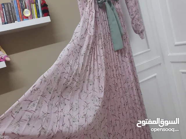 فستان زهري طول