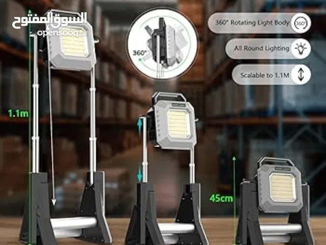 كشاف متحرك قوي جدا اصفر وابيض ومستويات من الاضاءه معا قواعد تتمدد لحد 1 متر
