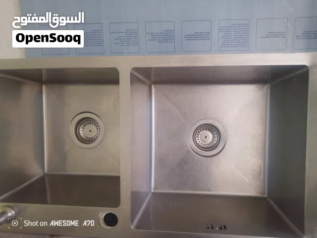 مجلى تركي حوضين  طول 78سم  وعرض43سم سيفون راكب على المجلى للبيع