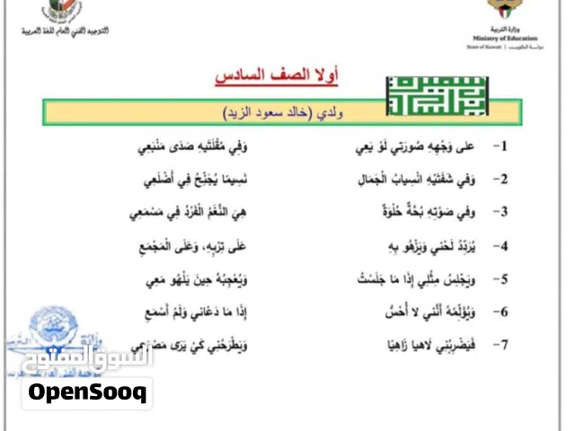 مدرس لغة عربية جميع المراحل