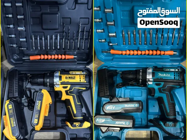 دريل شحن لاسلكي (ماكيتا & ديوالت) مع كامل الملحقات