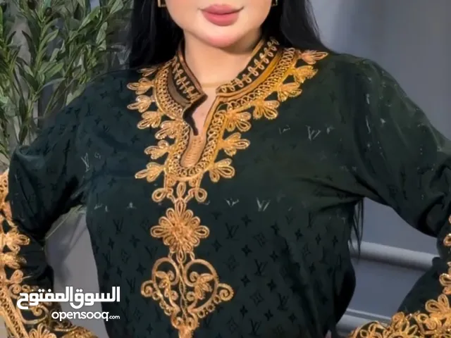 دشداشة خامة جرجيت تطريز أصلي