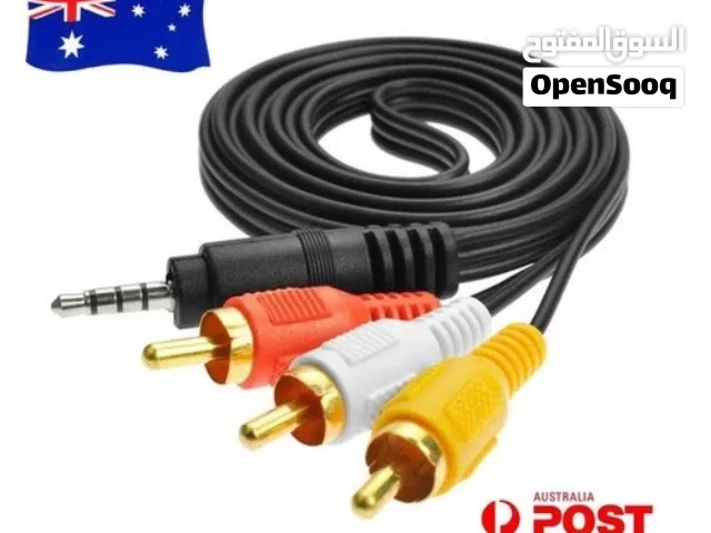 AUX Male 3.5mm to 3 RCA AV