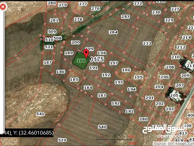 قطعة أرض مفروزه للبيع في اربد , الحصن