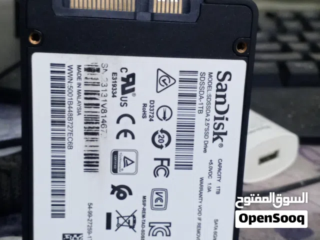 مناسب 1 تيرا ssd بس مفحوص جديد