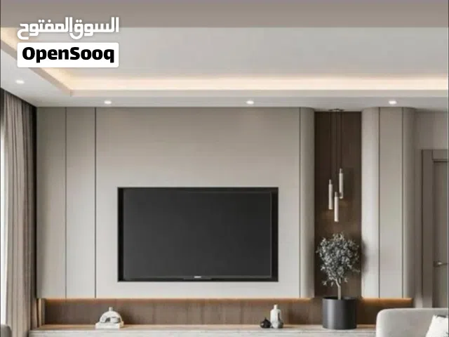 تصميم وتوريد وتركيب جميع انواع الديكور الجبس والشيبورد والرخام والخشب والدوليب والمداخل