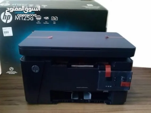 HP PRINTER M124Aشبه جديد طابعه واسكانر وتصوير اسود
