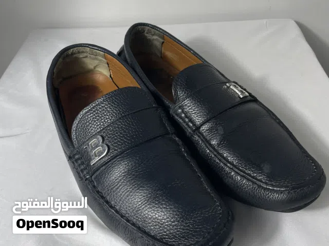 Bally Men’s Authentic Grained Black Leather Loafers - Size 9.5 US