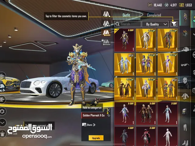 PUBG ACCOUNT - 2 X SUIT MAX - 177 MYTHICS - 7 SPORTS CARS