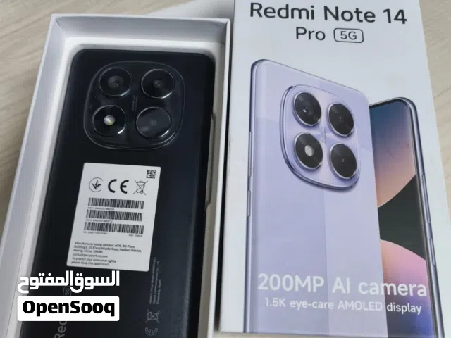 Redmi Note 14 Pro 5G 8GB RAM / 256GB  تلفون شبه جديد استخدام أيام فقط أداء قوي سريع فيه توصيل