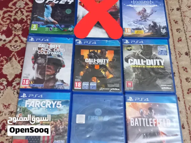 مجموعة سيديات بلايستيشن بسعر حررق بحالة الوكالة كله مجرب وشغال مية المية