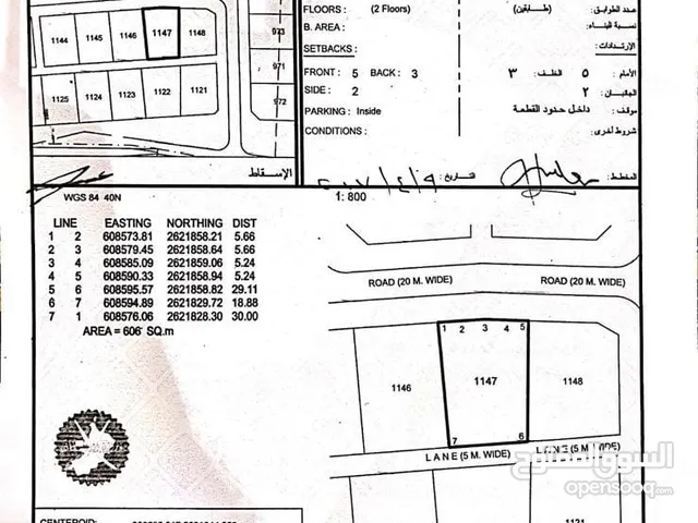 Residential Land for Sale in Muscat Manumah