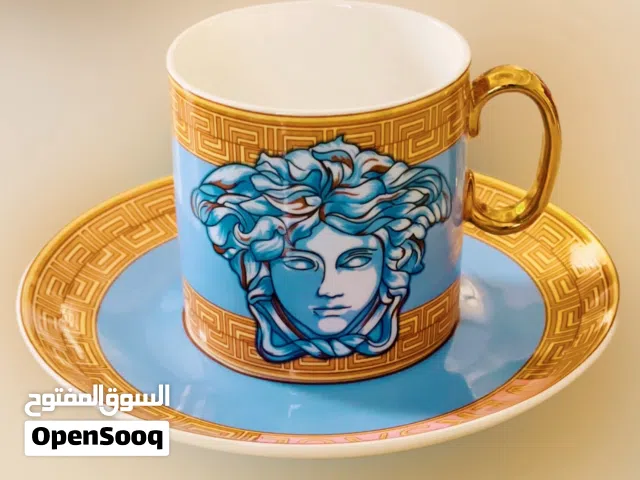 Versace Scala Del Palazzo Verde espresso cup and saucer – Cup 8.5 cm  Saucer 40.6 cm Diameter