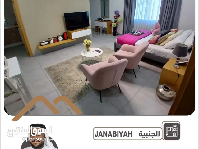 للايجار  استوديو في الجنبية  شامل الكهرباء