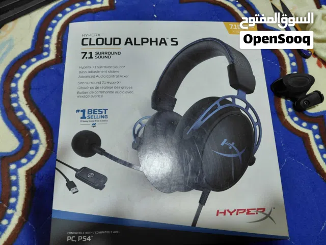 سماعه احترافيه hyperx  clude alpha s 7.1
