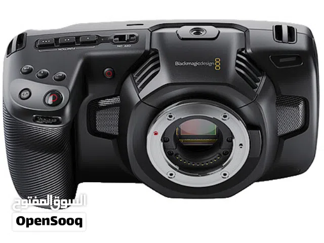 Black Magic 4k pocket cinema camera with lenses.