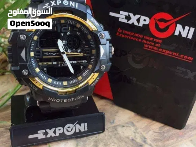 ساعة exponi الجديدة حصريا ال مقاومة للماء 5BAR تصميم رياضي وفخم