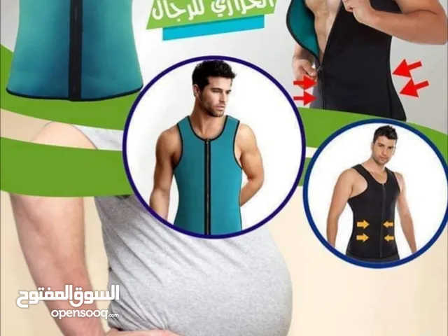 مشد التنحيف و اخفاء الكرش فزت حراري دبل فيس سحاب للرجال للتنحيف و حرق الدهون المشد الحراري تنحيف بطن
