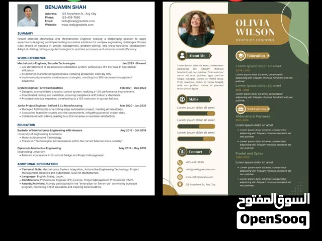 سيرة ذاتية مميزة بسعر رمزي