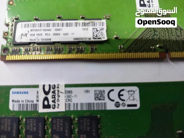 رامات 8 جيجا DDR4 استيراد بحالة الجديد بسعر 2000 جنيه