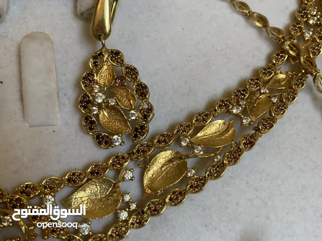 تاقم فضة مذهب شبه جديد