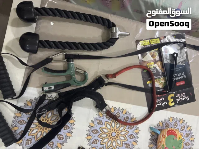 مسكات تمارين مقاومة (كيبل+مسكة يد+مطاط رجل+اداة سواعد)