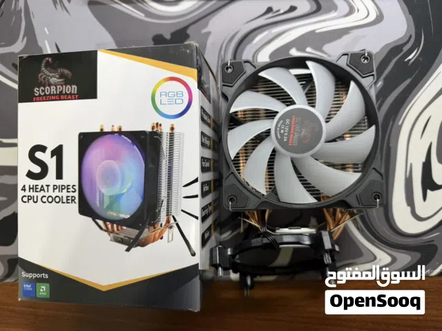 مروحة معالج intel + AMD RGB