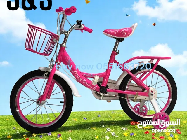 baby bike 16 inches with tranning wheels ,baskt cwith 2 seat ,horn etc