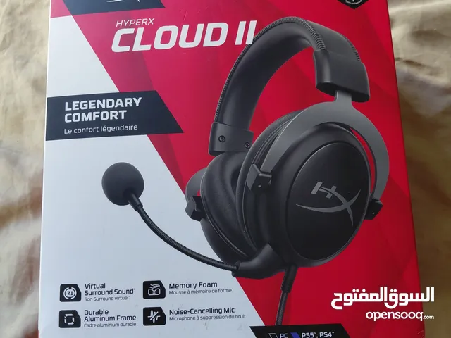 hyperx cloud 2 headset color black with 7.1 and boz and warrinty still working+ mic