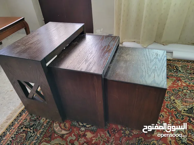 3 طاولات خشب + 1 كبيرة خشب
