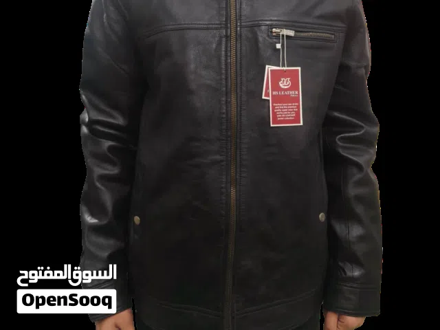 Men’s Black Leather Jacket, Authentic Pakistani Leather, Brand new, Classic & Stylish Design Size