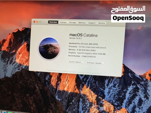 MacBook Pro 2012 - السعر قابل للتفاوض
